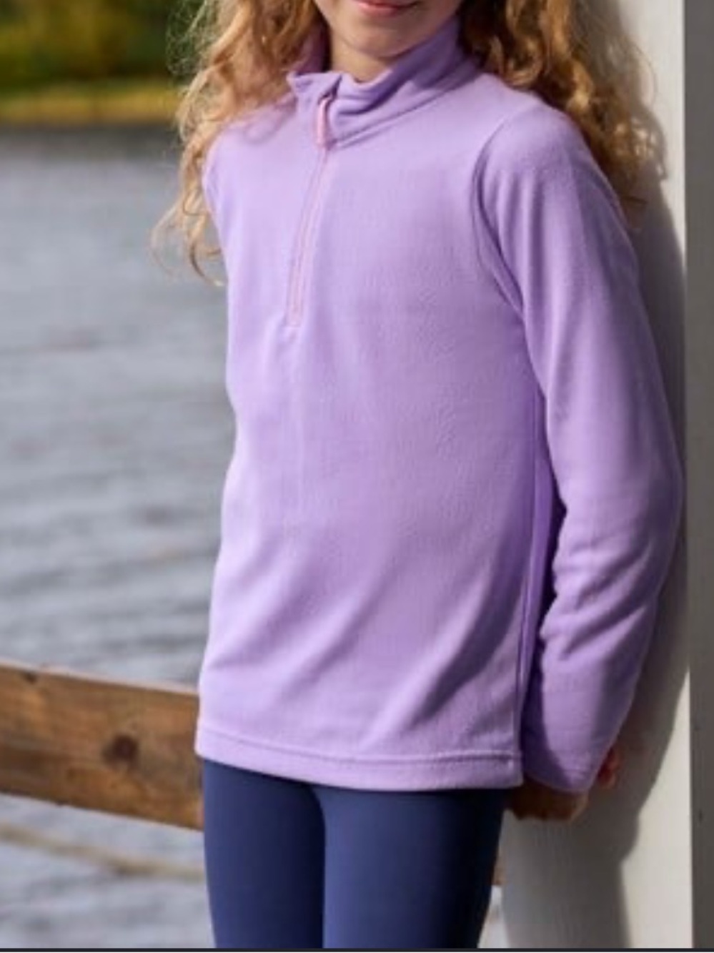 Kids Mountain Warehouse Lilac Hooded Fleece Pullover
